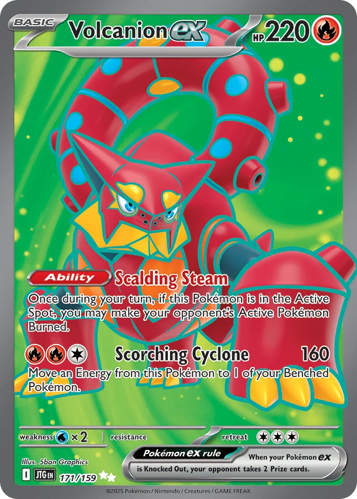 Volcanion ex Pokemon card
