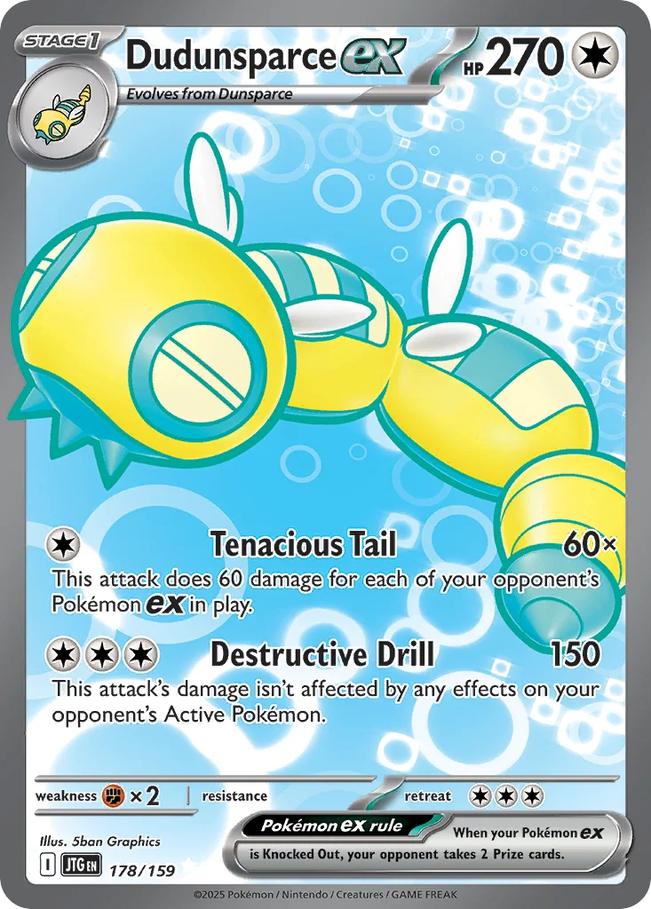 Dudunsparce ex Pokemon card