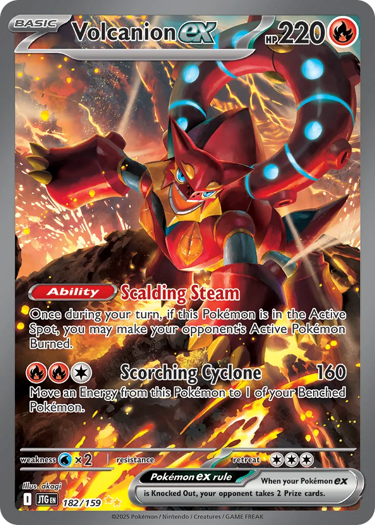 Volcanion ex Pokemon card