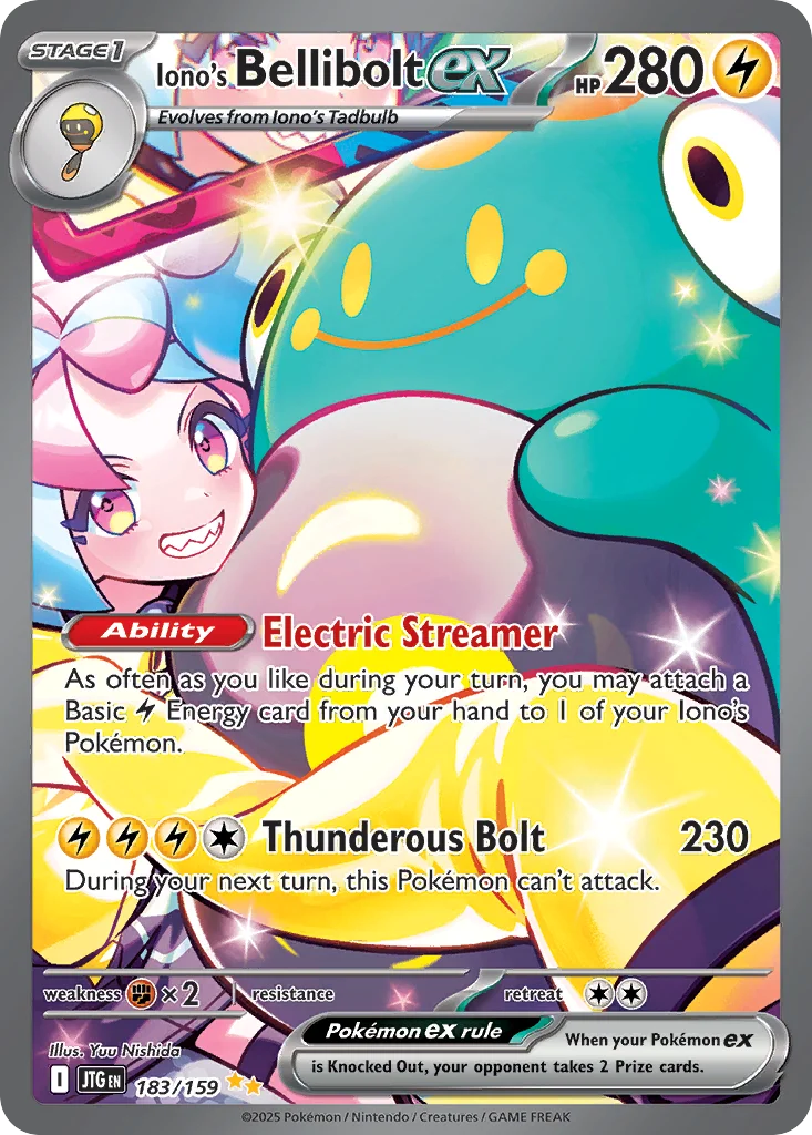 Iono's Bellibolt ex Pokemon card