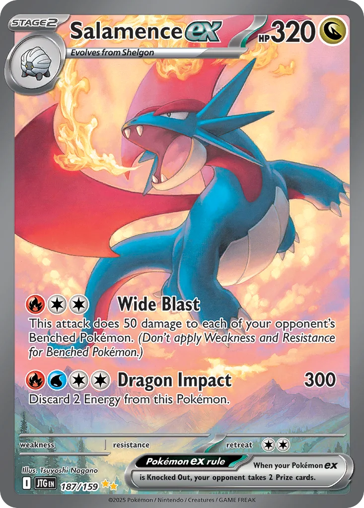 Salamence ex Pokemon card