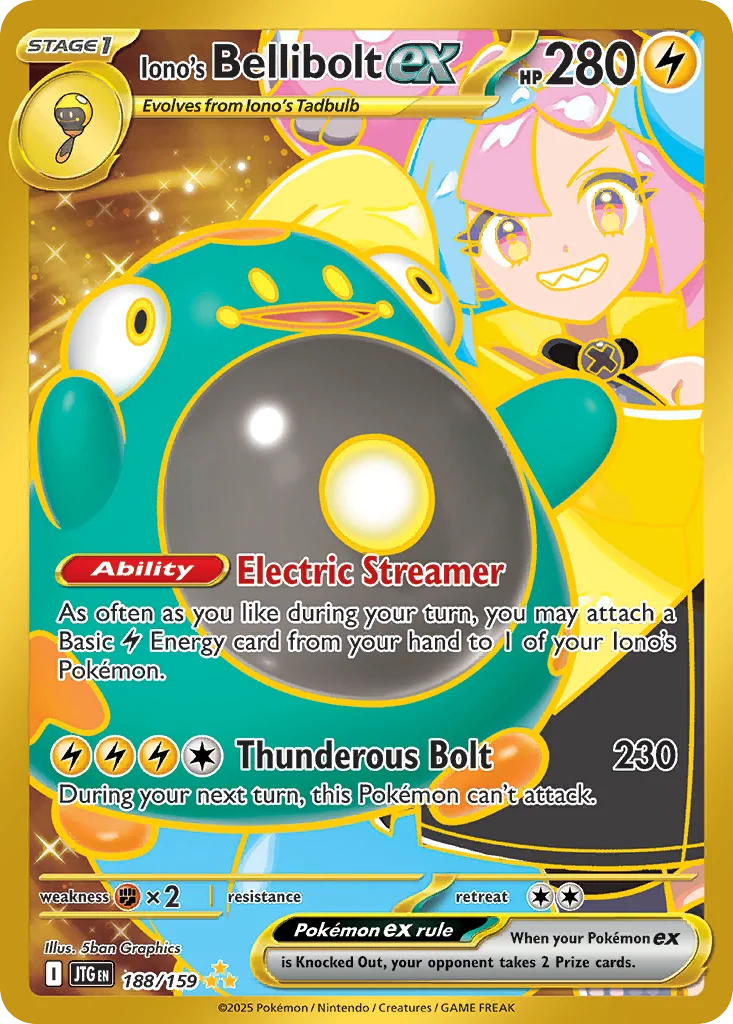 Iono's Bellibolt ex Pokemon card