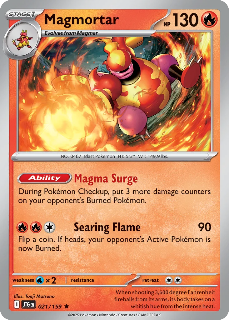 Magmortar Pokemon card