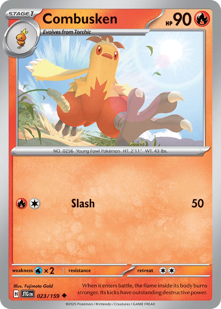 Combusken Pokemon card