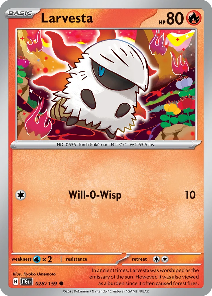 Larvesta Pokemon card