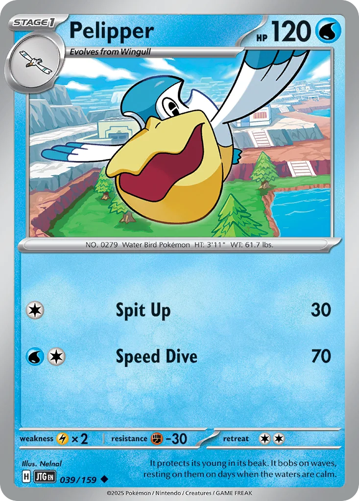 Pelipper Pokemon card