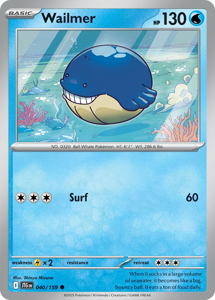 Wailmer Pokemon card