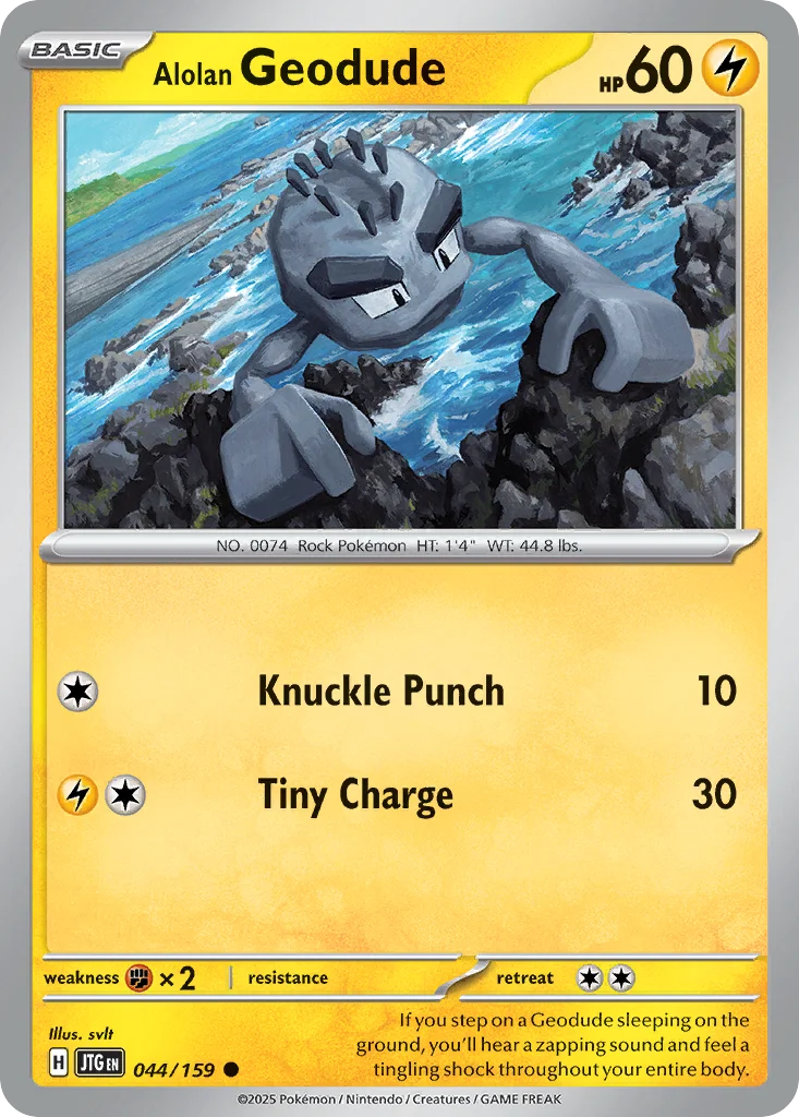 Alolan Geodude Pokemon card