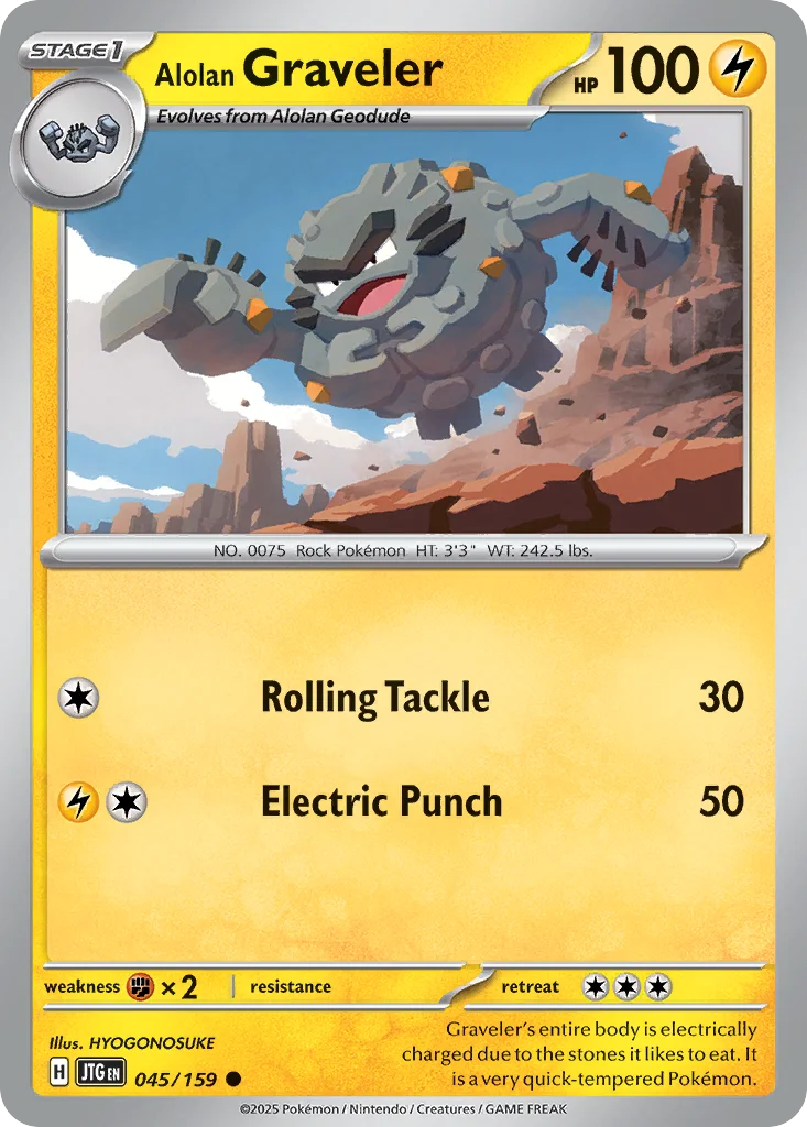 Alolan Graveler Pokemon card