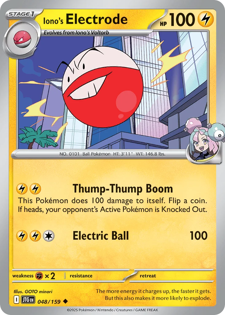 Iono's Electrode Pokemon card
