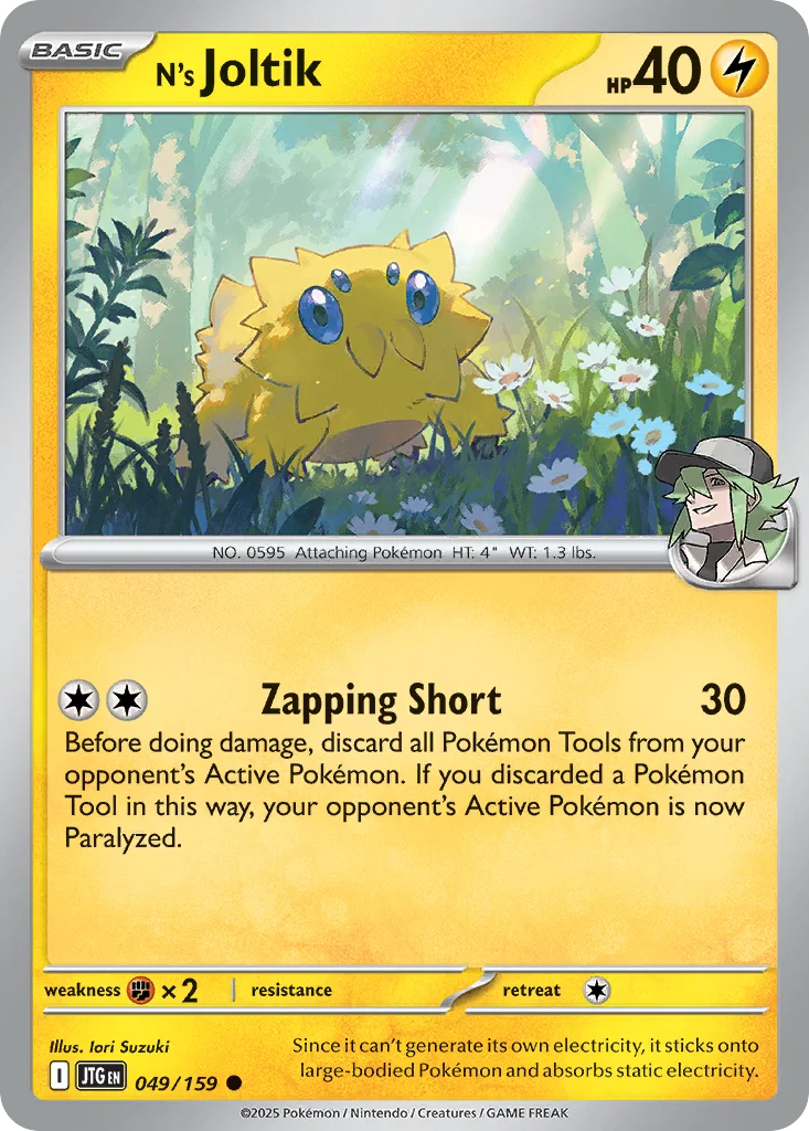 N's Joltik Pokemon card