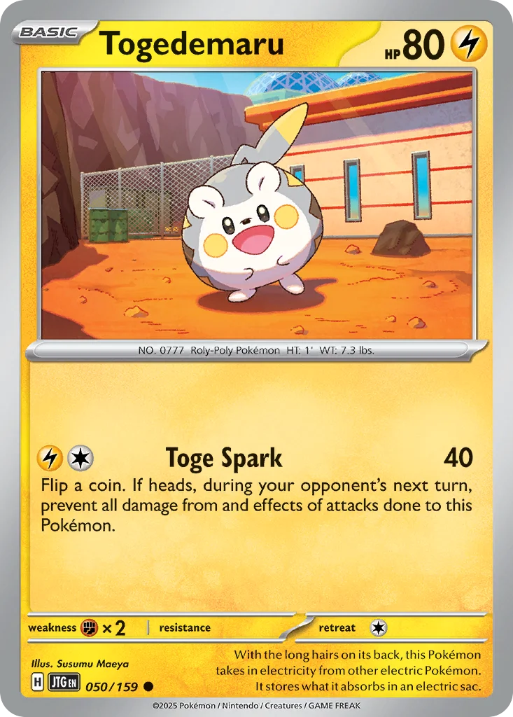 Togedemaru Pokemon card