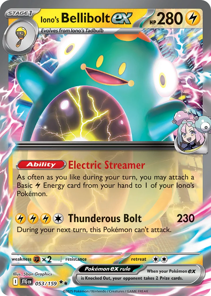 Iono's Bellibolt ex Pokemon card