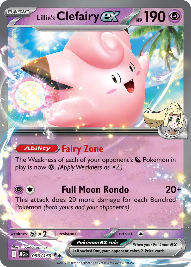 Lillie's Clefairy ex Pokemon card