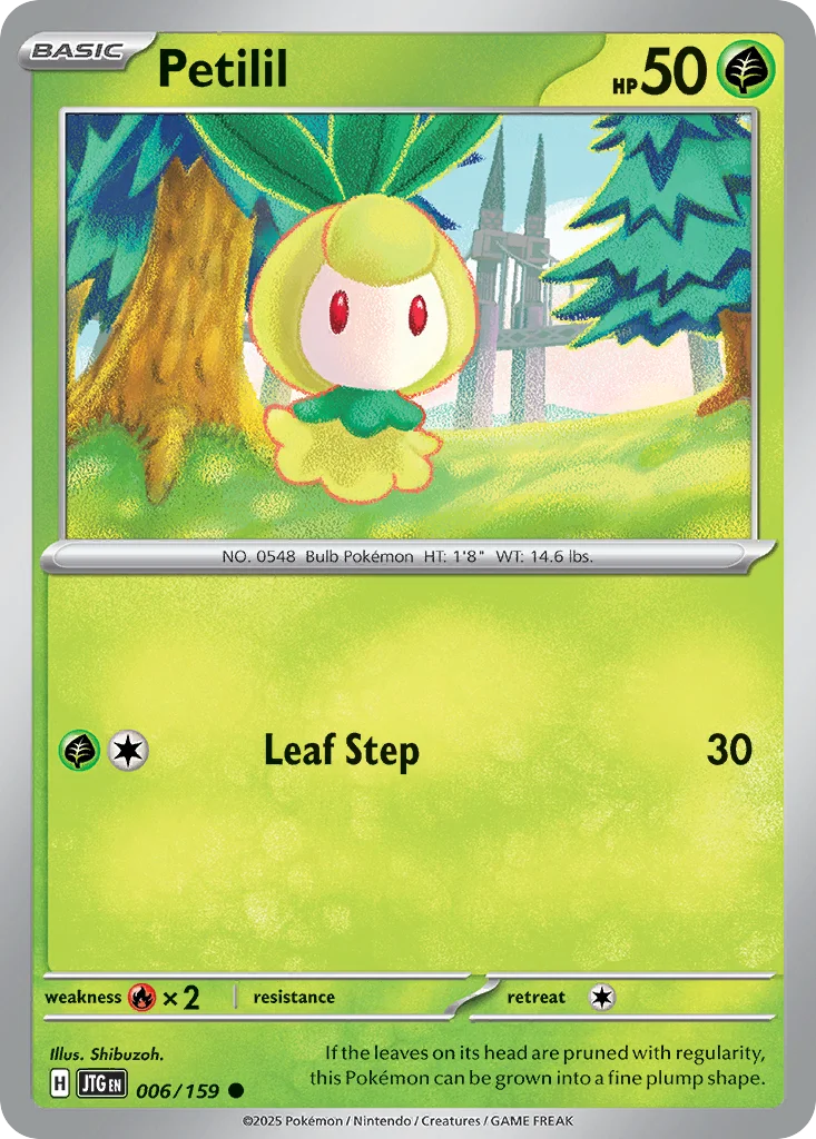 Petilil Pokemon card