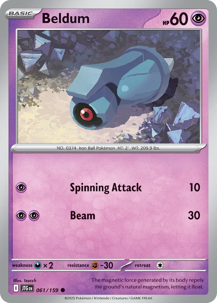 Beldum Pokemon card