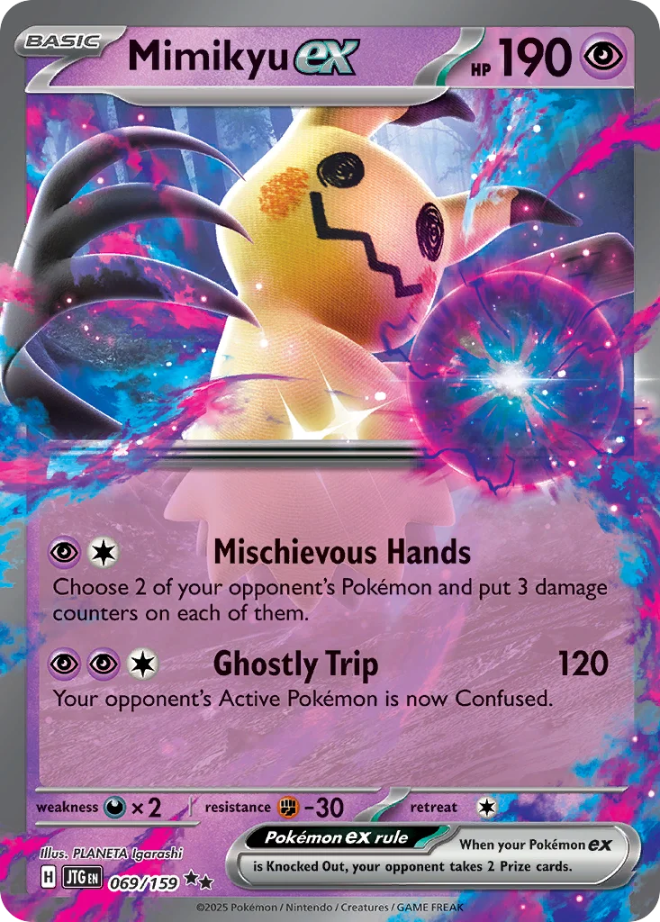 Mimikyu ex Pokemon card