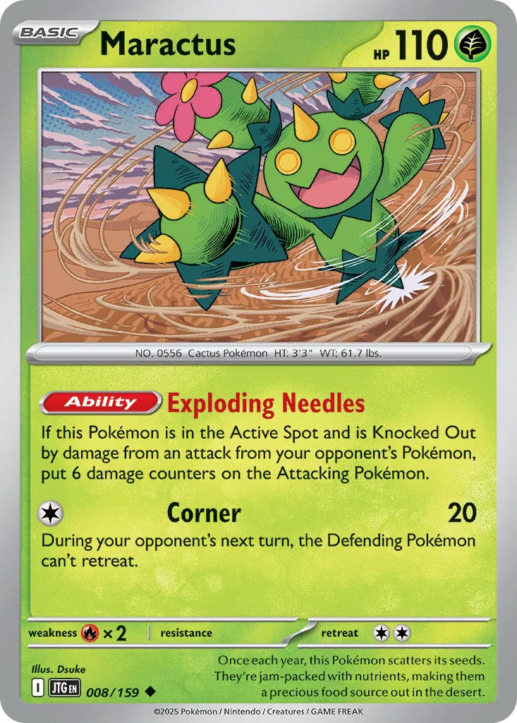 Maractus Pokemon card