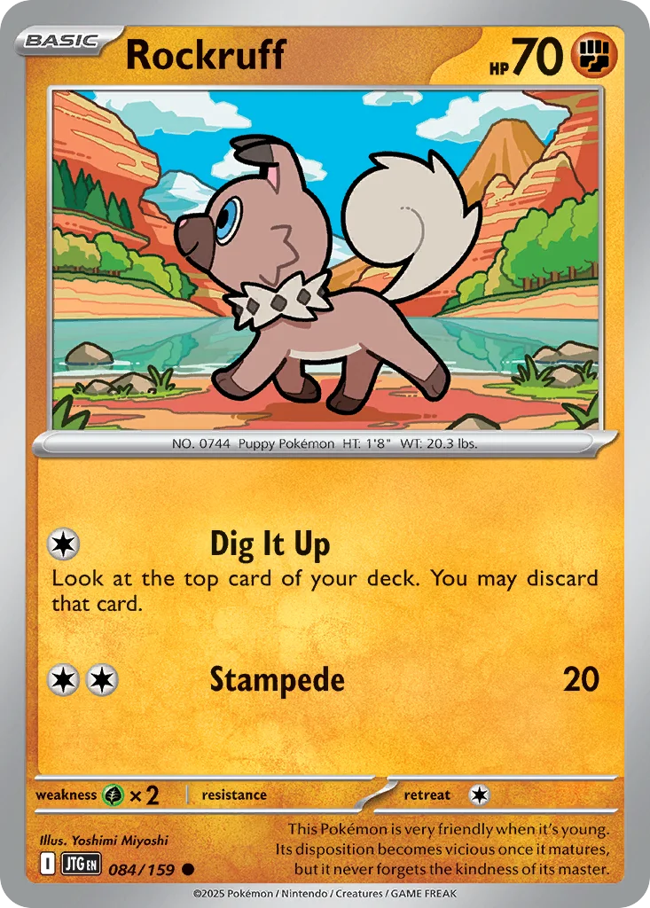 Rockruff Pokemon card