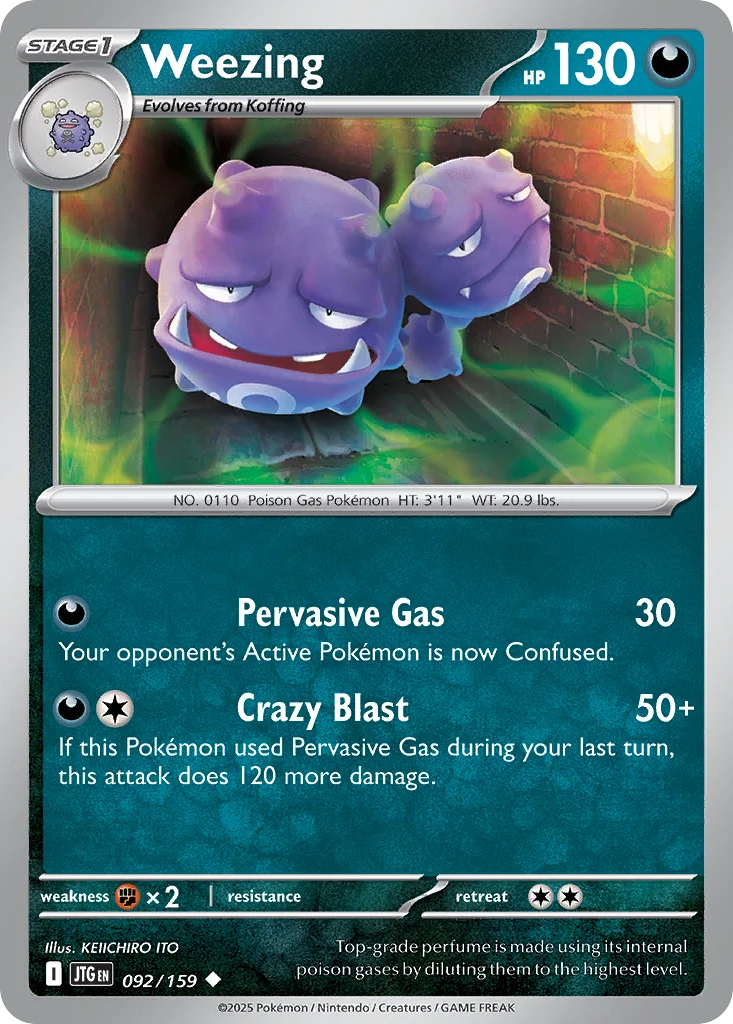 Weezing Pokemon card
