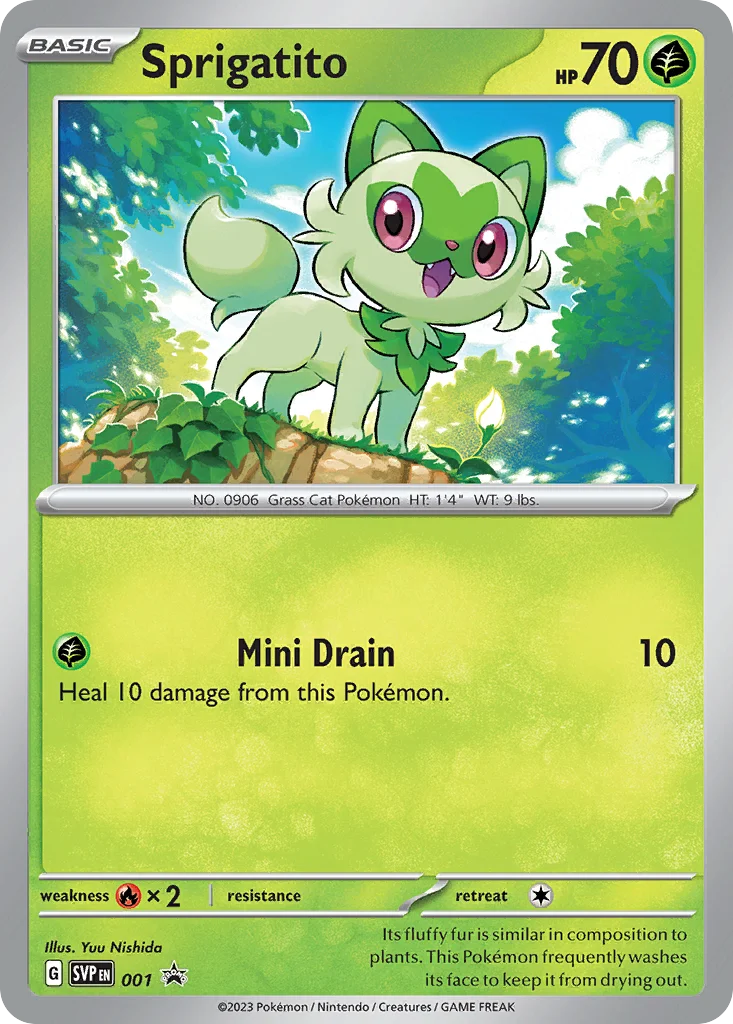 Sprigatito Pokemon card