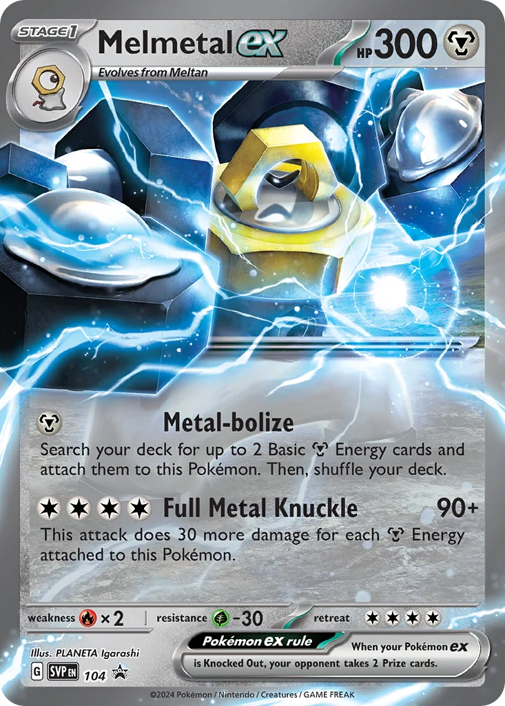 Melmetal ex Pokemon card