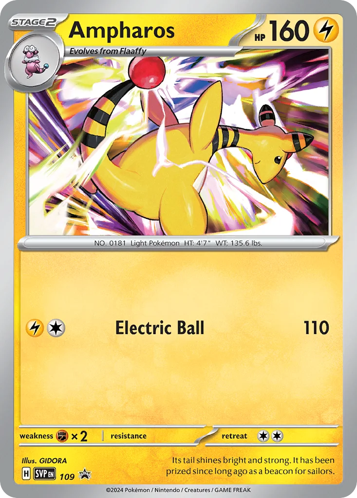 Ampharos Pokemon card
