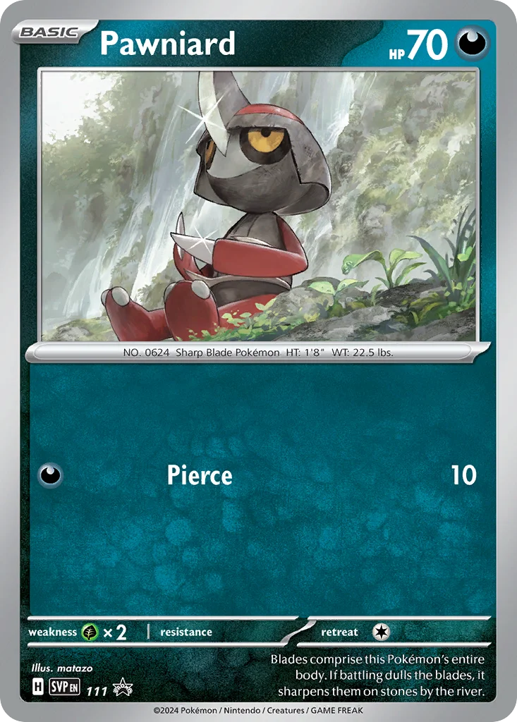 Pawniard Pokemon card