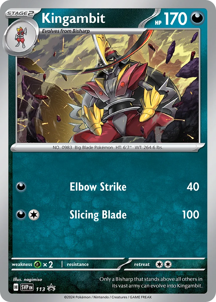 Kingambit Pokemon card