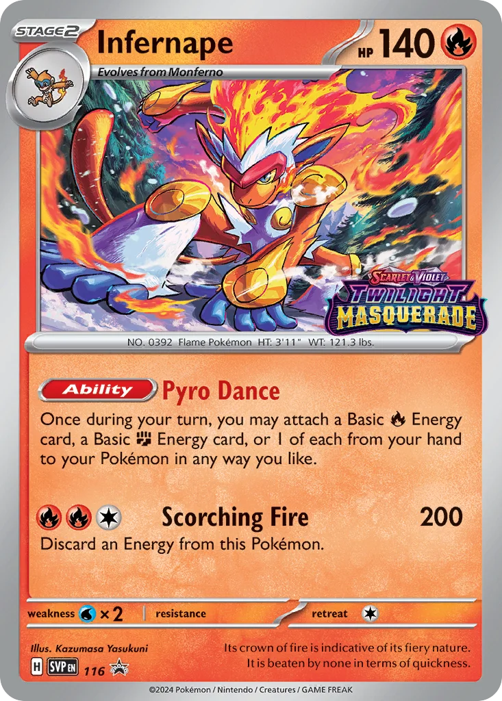Infernape Pokemon card