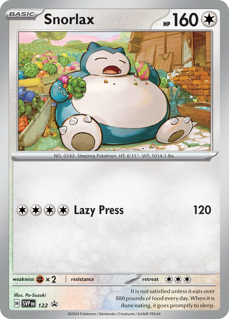Snorlax Pokemon card