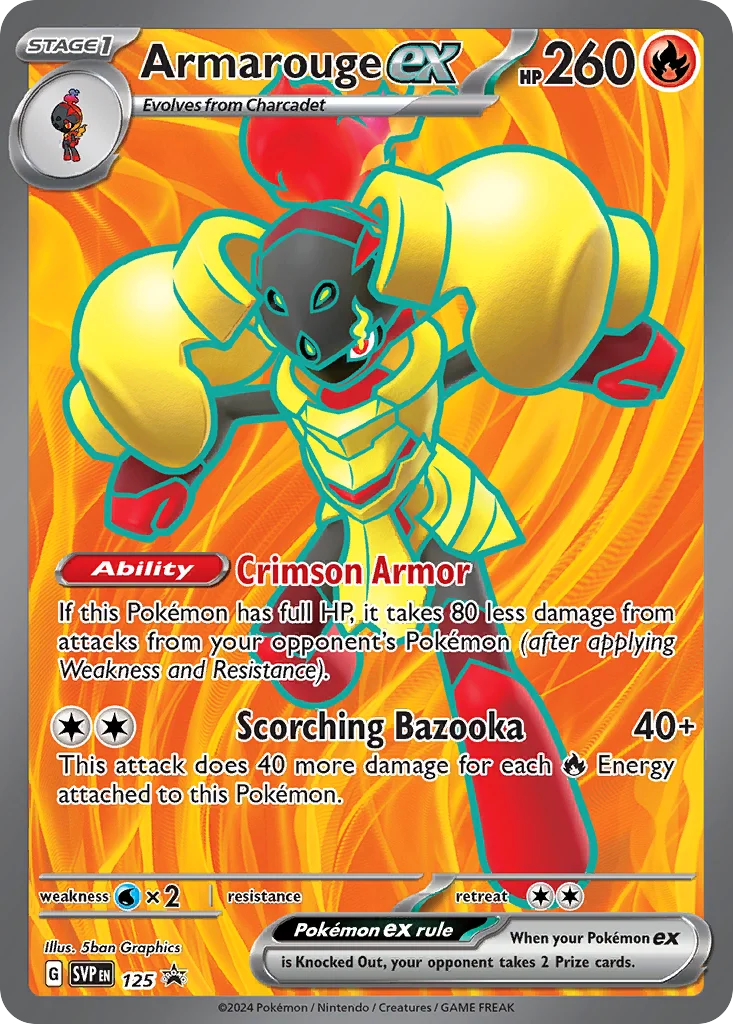 Armarouge ex Pokemon card