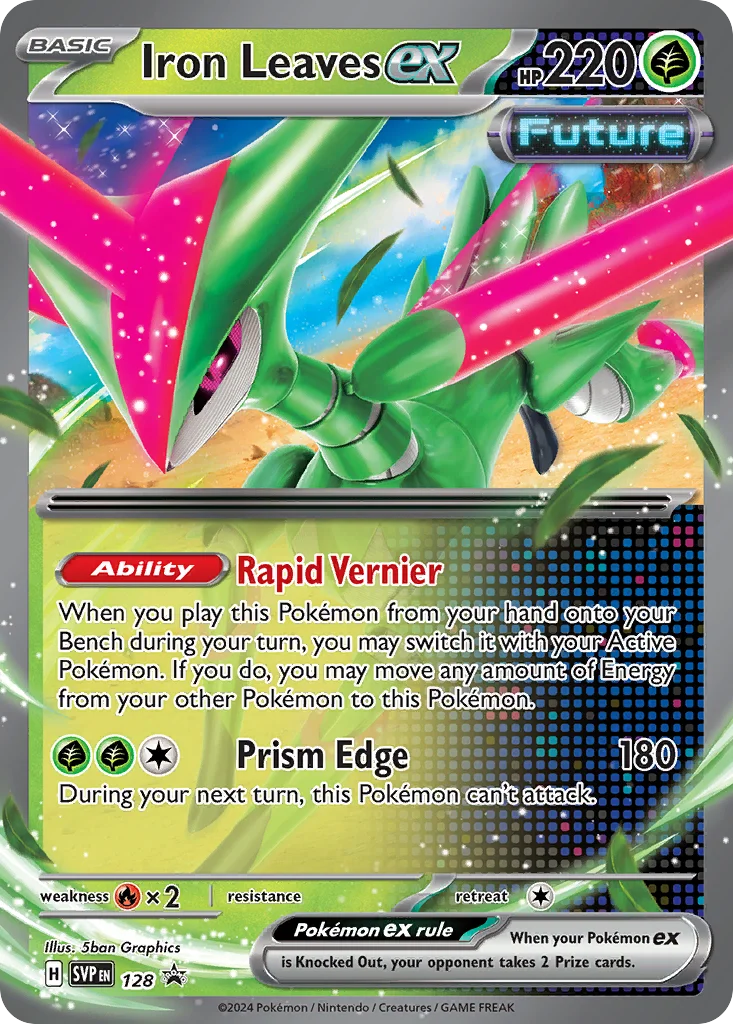 Iron Leaves ex Pokemon card