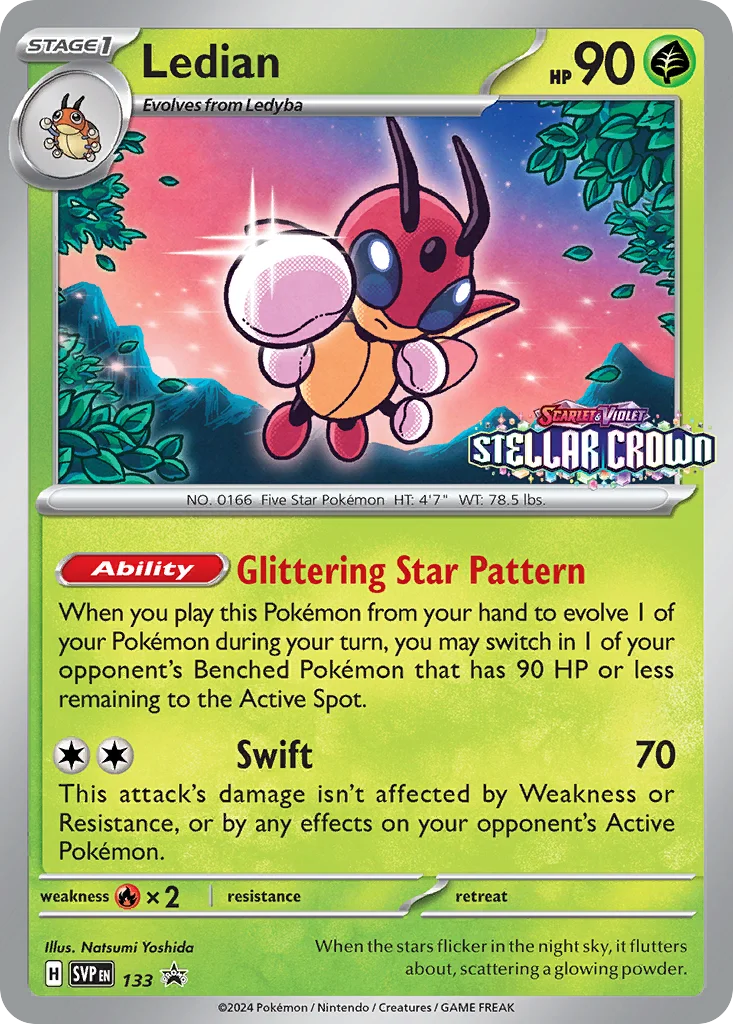 Ledian Pokemon card