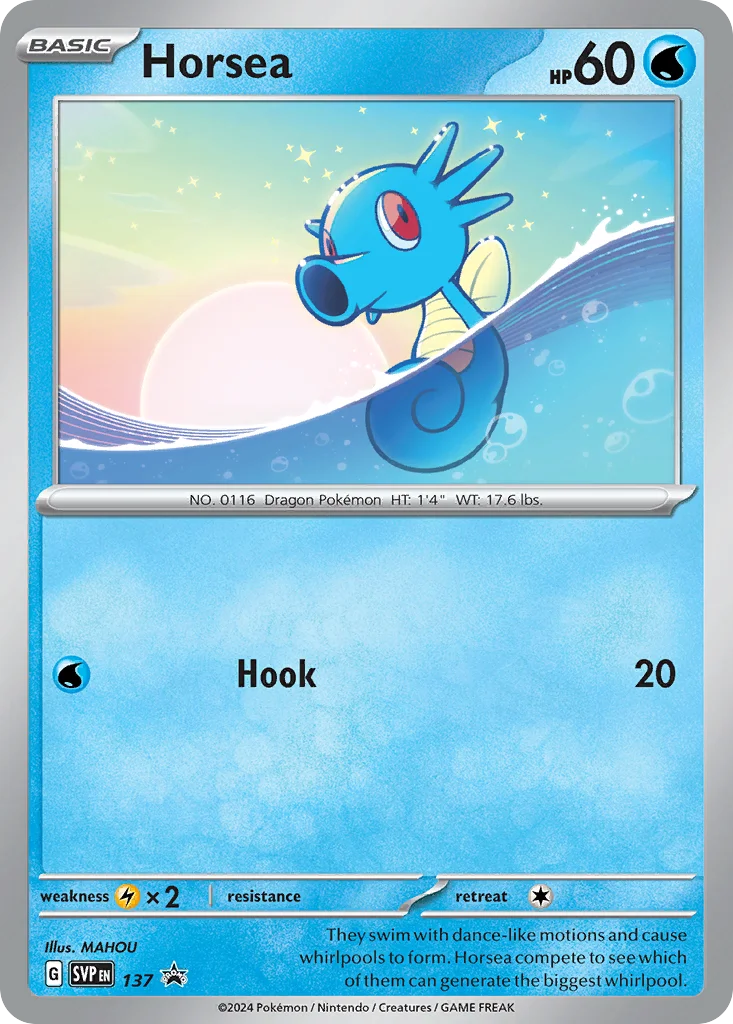 Horsea Pokemon card