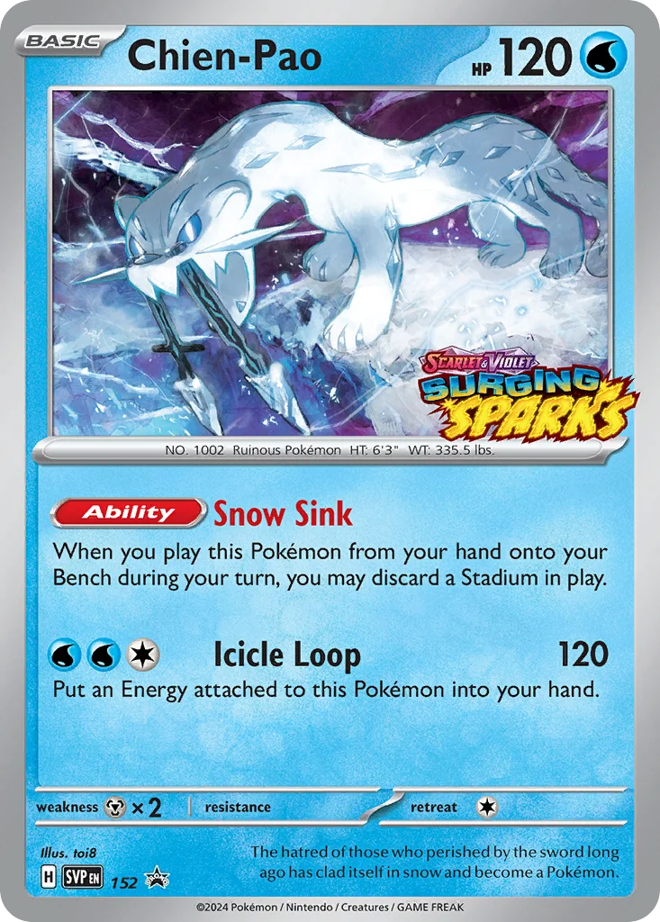 Chien-Pao Pokemon card