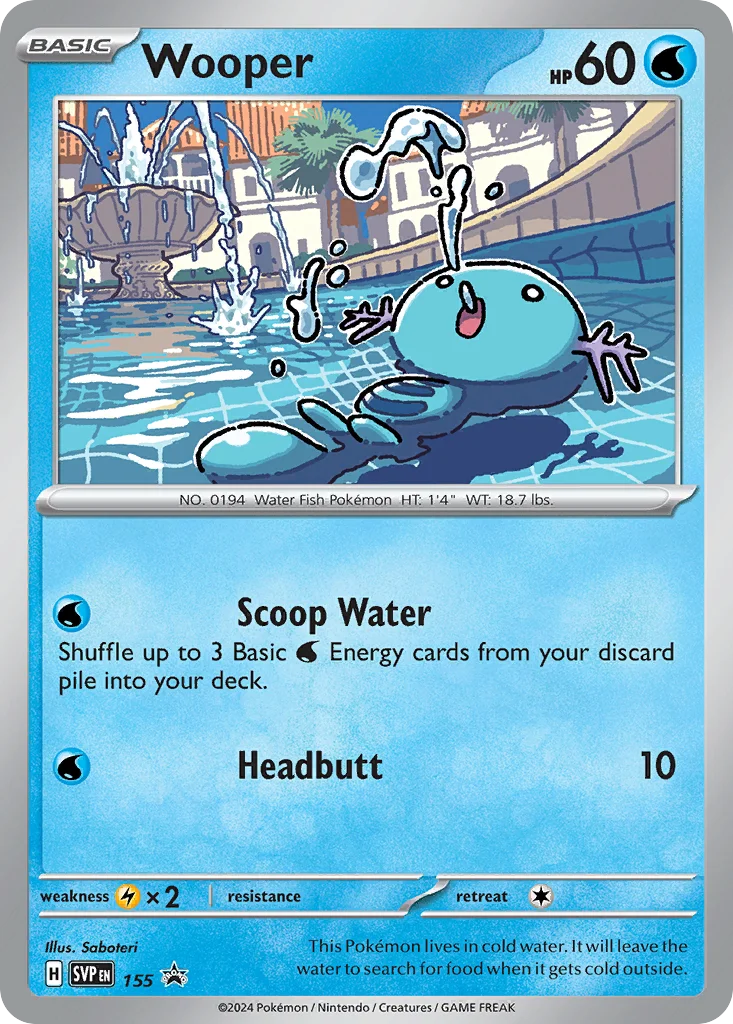 Wooper Pokemon card