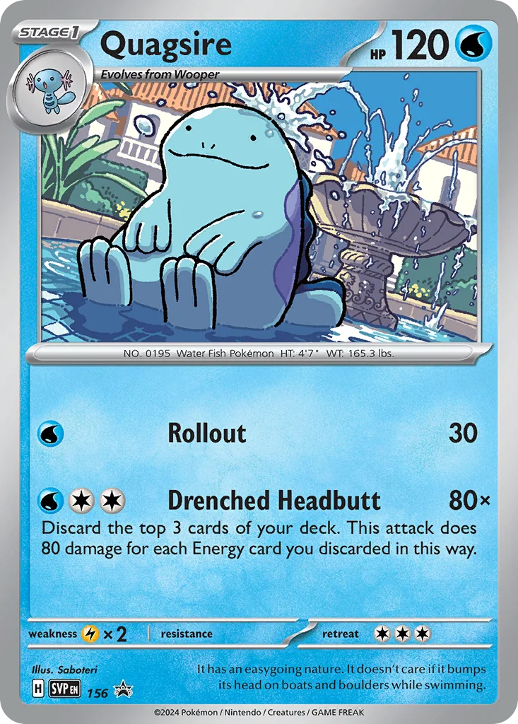 Quagsire Pokemon card