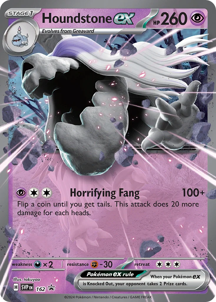Houndstone ex Pokemon card