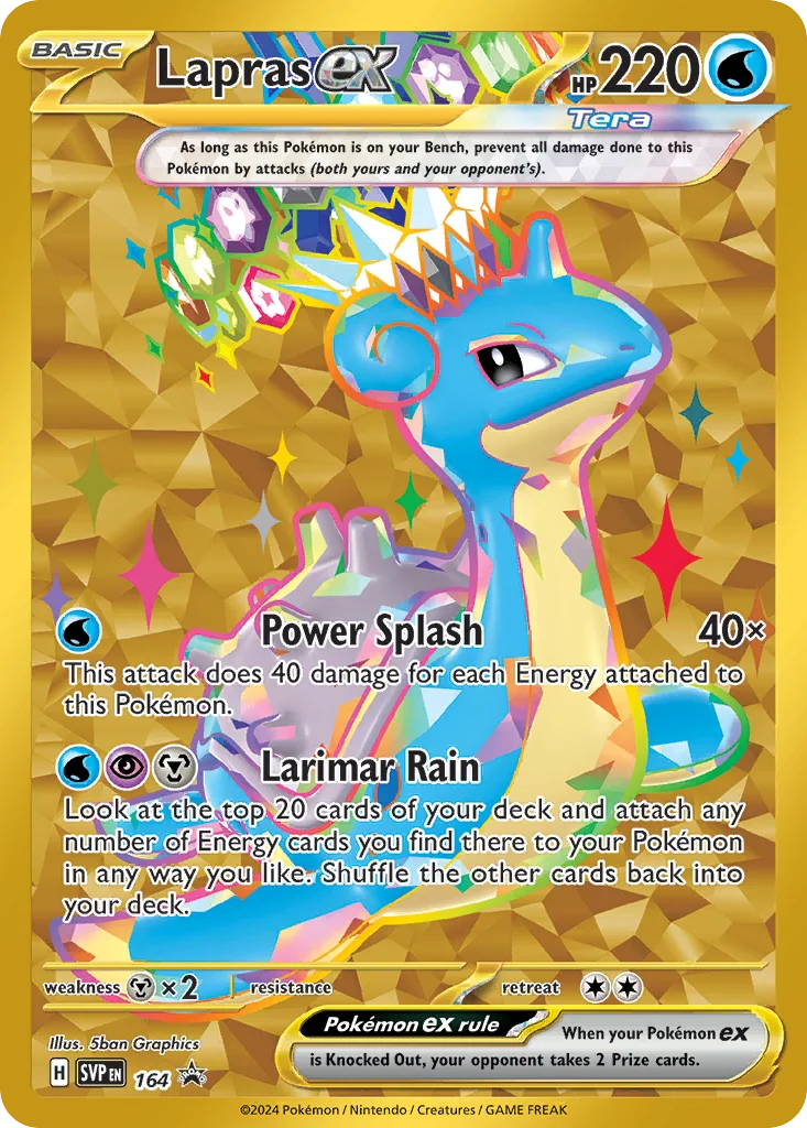 Lapras ex Pokemon card