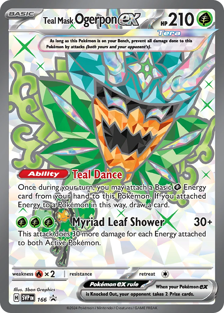 Teal Mask Ogerpon ex Pokemon card