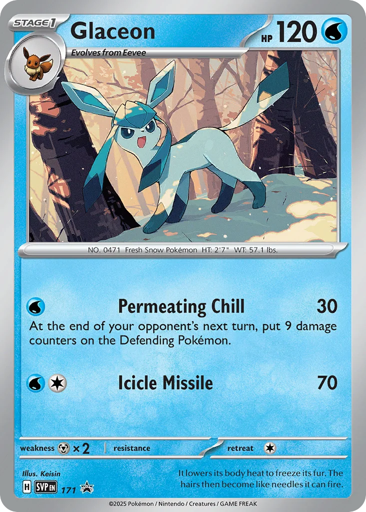 Glaceon Pokemon card