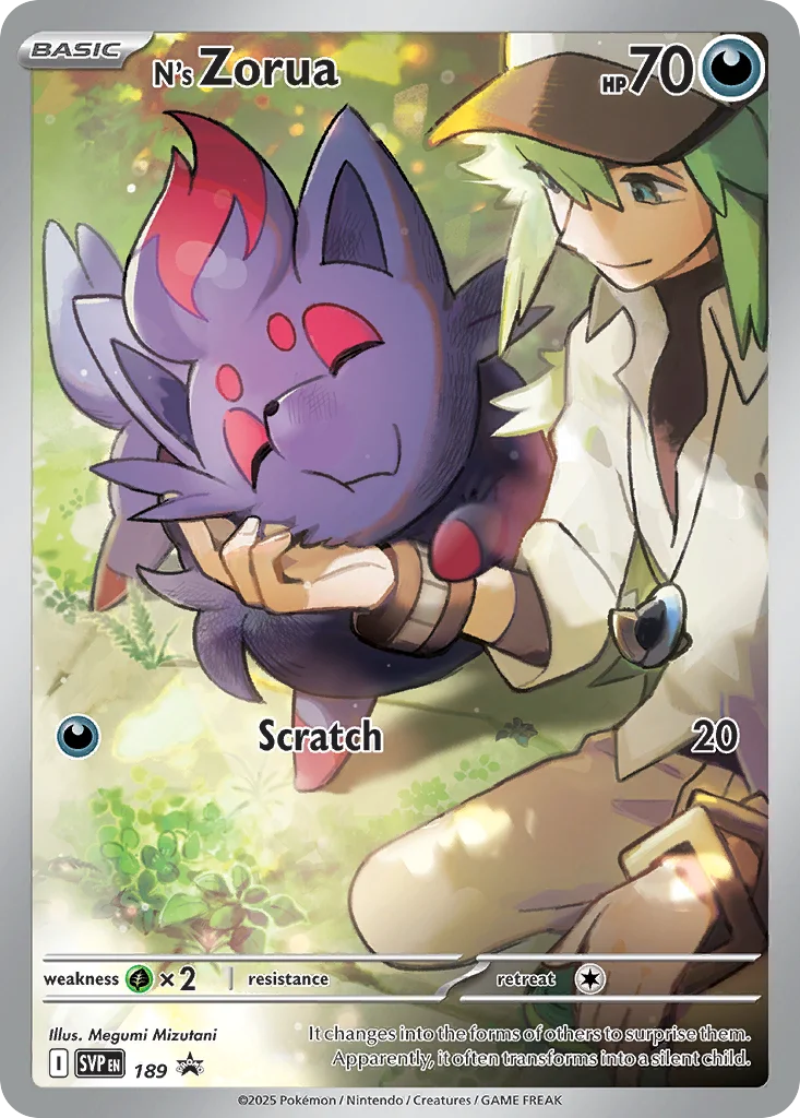 N's Zorua Pokemon card