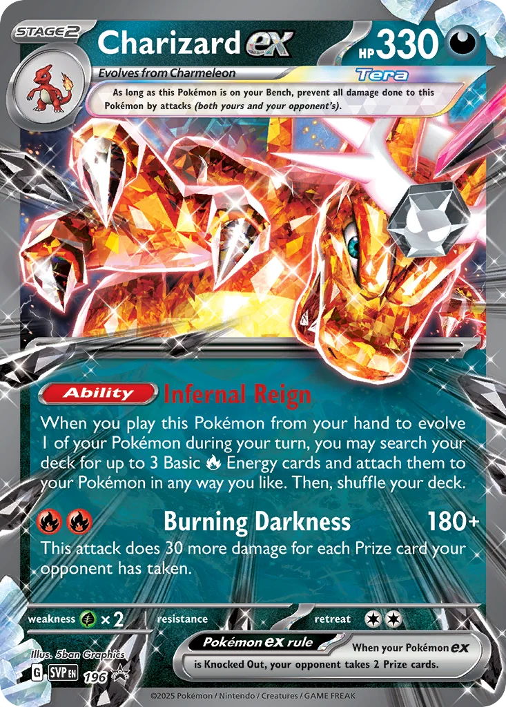 Charizard ex Pokemon card