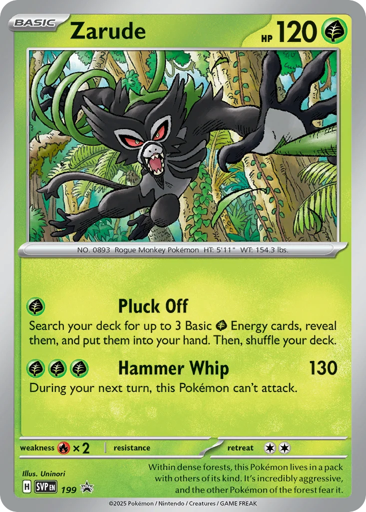 Zarude Pokemon card