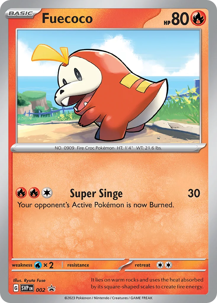 Fuecoco Pokemon card