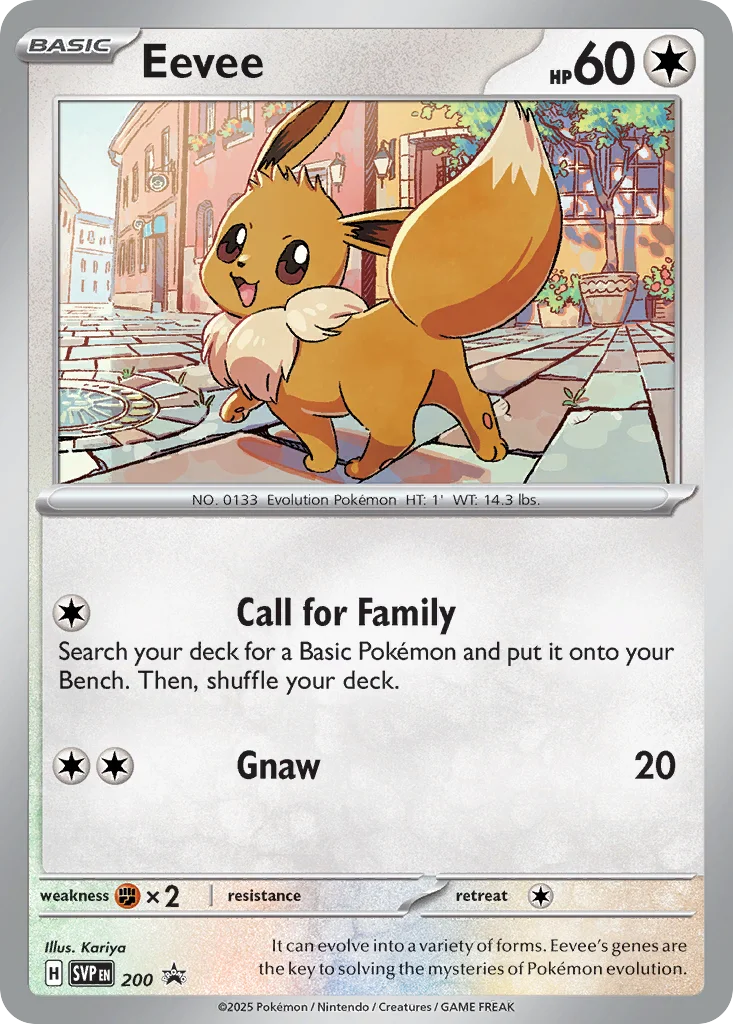 Eevee Pokemon card
