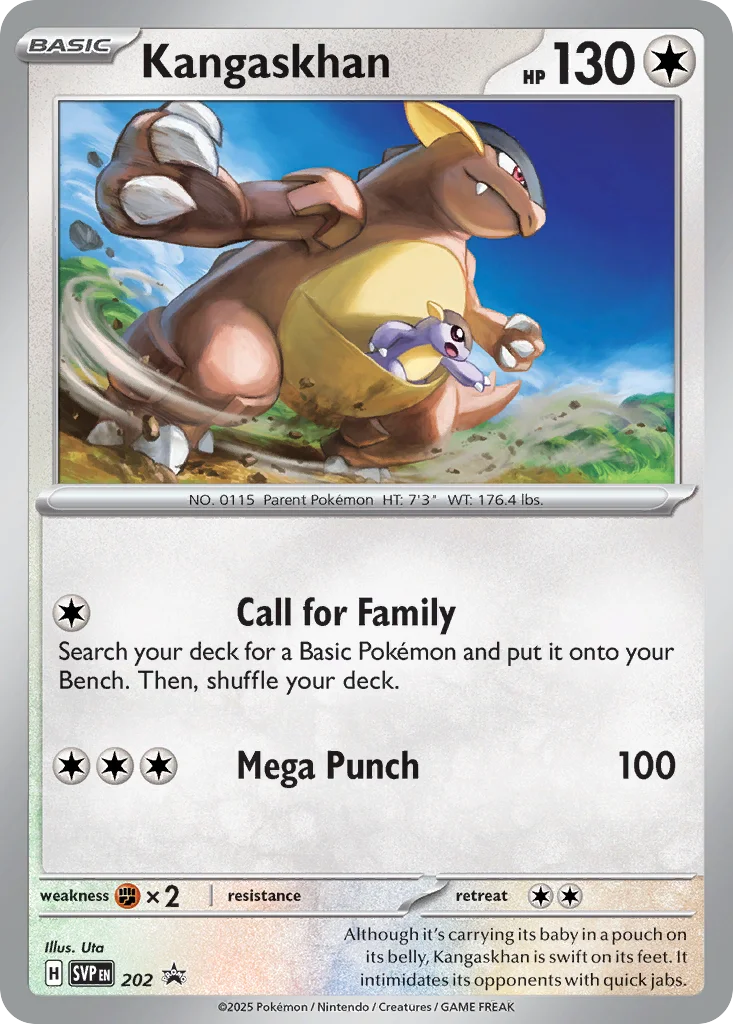 Kangaskhan Pokemon card