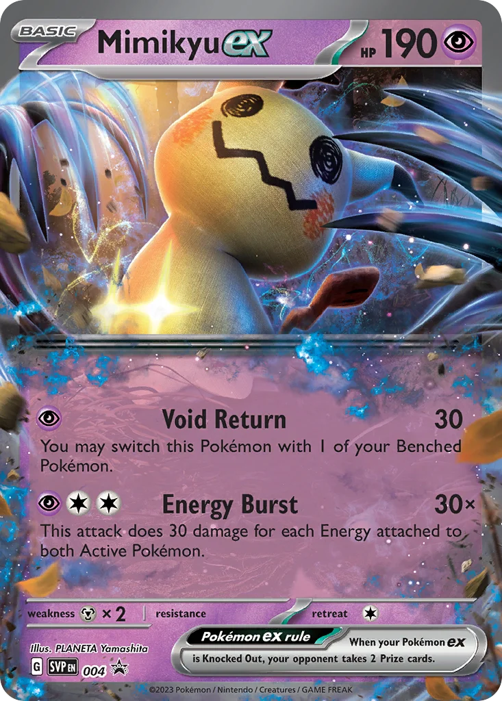 Mimikyu ex Pokemon card