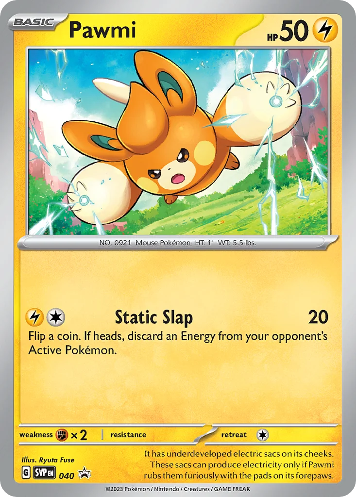 Pawmi Pokemon card